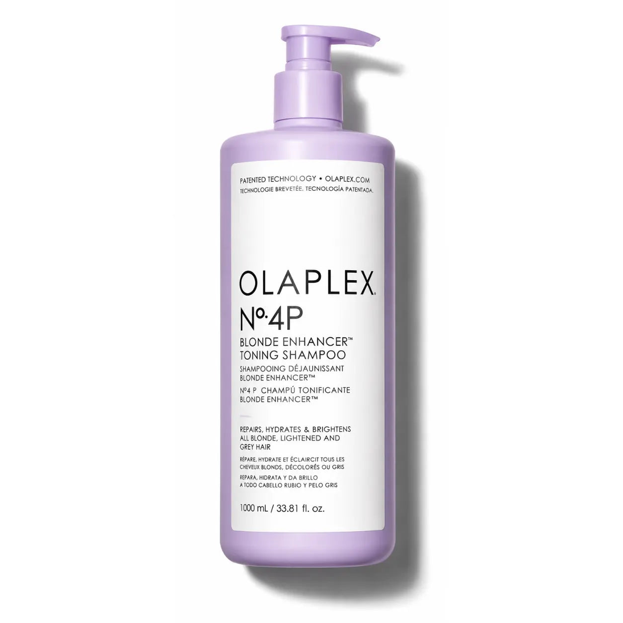 Olaplex No.4P Blonde Enhancer Toning Shampoo Liter 33.8 oz